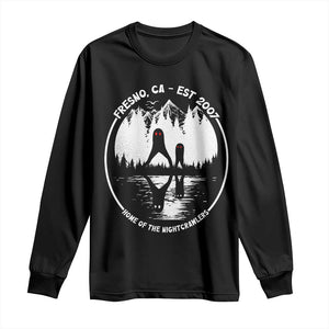 Home Of The Fresno Nightcrawlers Long Sleeve Shirt California Cryptid Hunter TS12 Black Print Your Wear