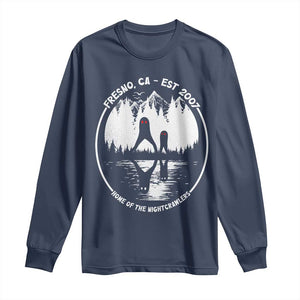 Home Of The Fresno Nightcrawlers Long Sleeve Shirt California Cryptid Hunter TS12 Navy Print Your Wear