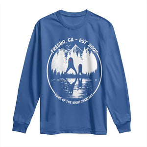 Home Of The Fresno Nightcrawlers Long Sleeve Shirt California Cryptid Hunter TS12 Royal Blue Print Your Wear