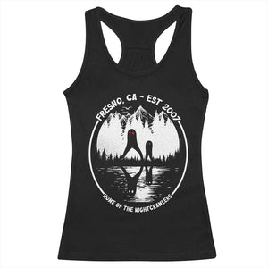 Home Of The Fresno Nightcrawlers Racerback Tank Top California Cryptid Hunter TS12 Black Print Your Wear