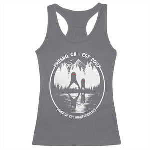 Home Of The Fresno Nightcrawlers Racerback Tank Top California Cryptid Hunter TS12 Charcoal Print Your Wear