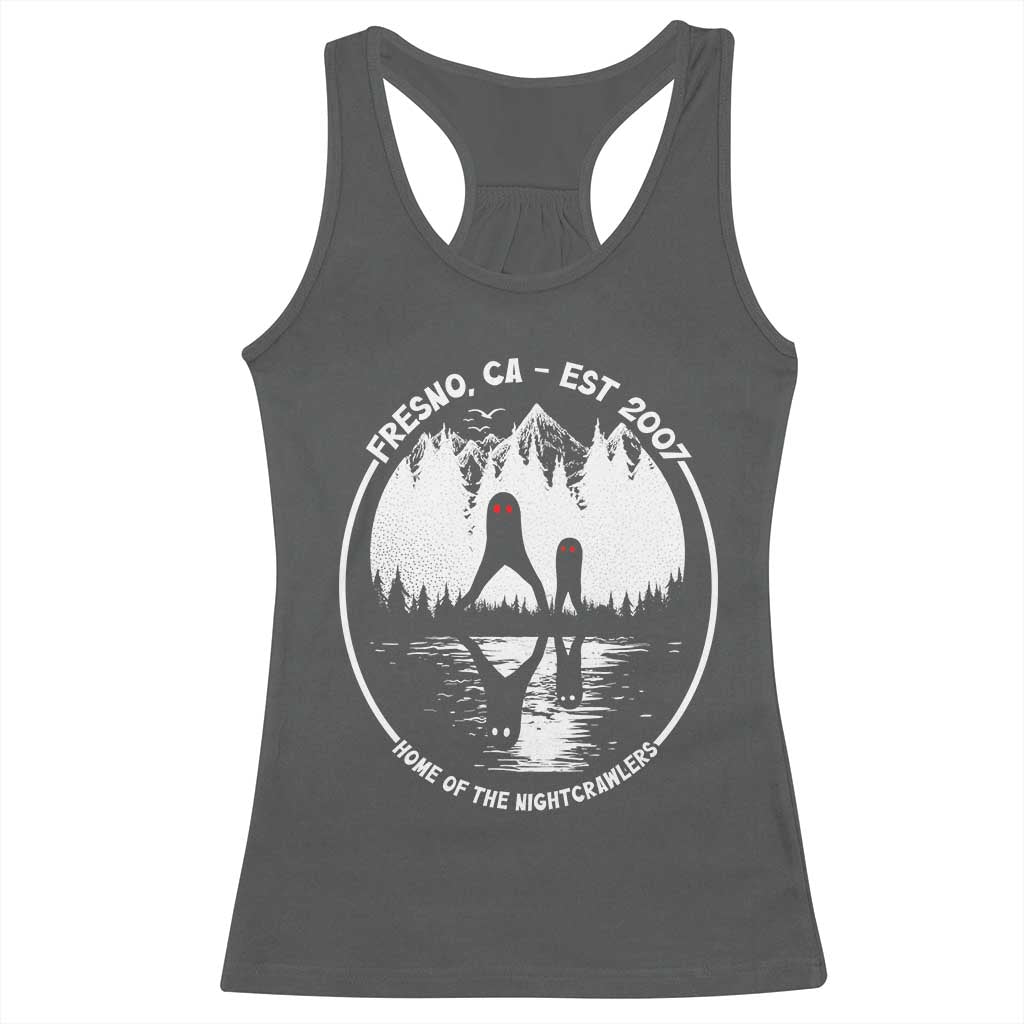 Home Of The Fresno Nightcrawlers Racerback Tank Top California Cryptid Hunter TS12 Dark Heather Print Your Wear