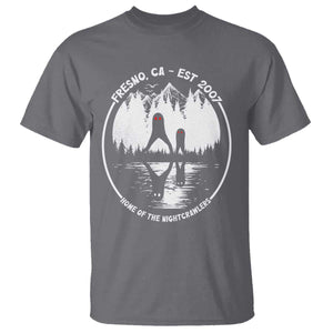Home Of The Fresno Nightcrawlers T Shirt - California Cryptid Hunter Tee TS12 Charcoal Print Your Wear