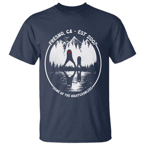 Home Of The Fresno Nightcrawlers T Shirt - California Cryptid Hunter Tee TS12 Navy Print Your Wear