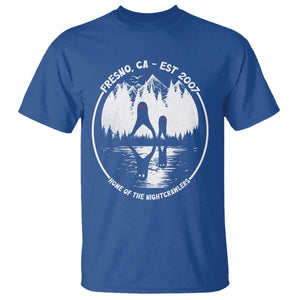 Home Of The Fresno Nightcrawlers T Shirt - California Cryptid Hunter Tee TS12 Royal Blue Print Your Wear