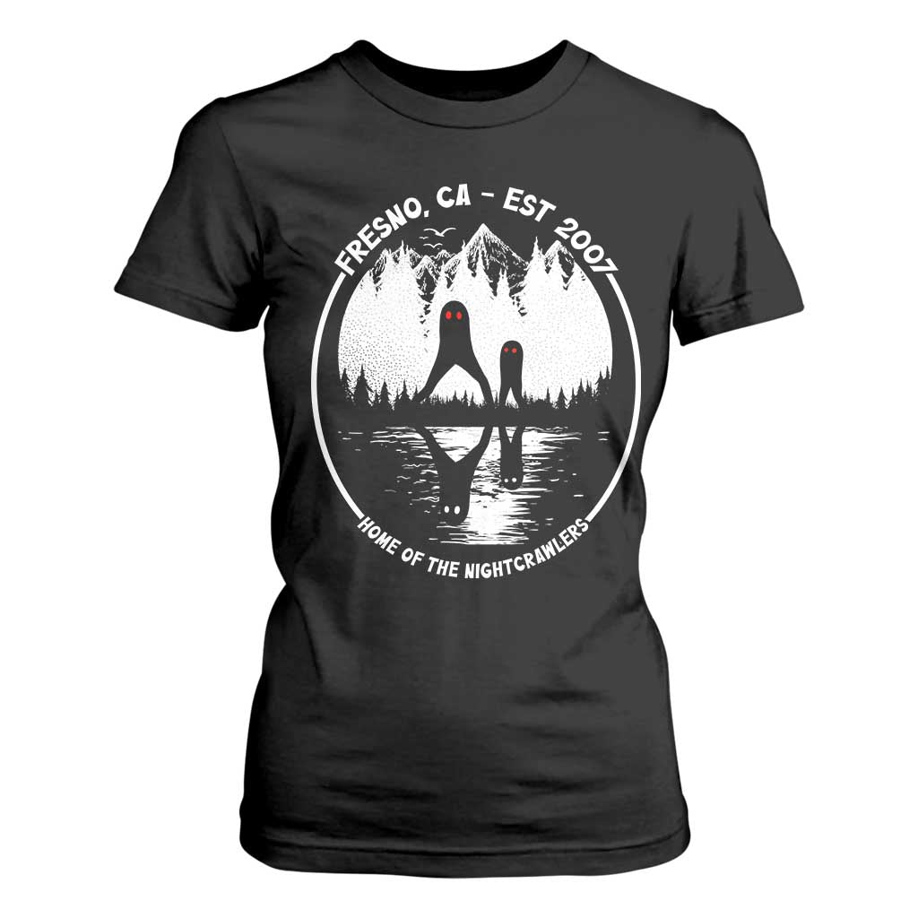 Home Of The Fresno Nightcrawlers T Shirt For Women California Cryptid Hunter TS12 Black Print Your Wear