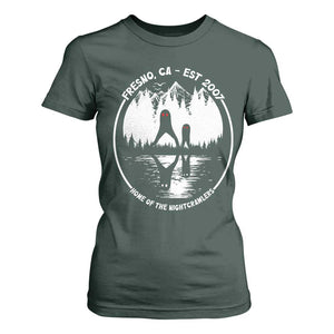 Home Of The Fresno Nightcrawlers T Shirt For Women California Cryptid Hunter TS12 Dark Forest Green Print Your Wear