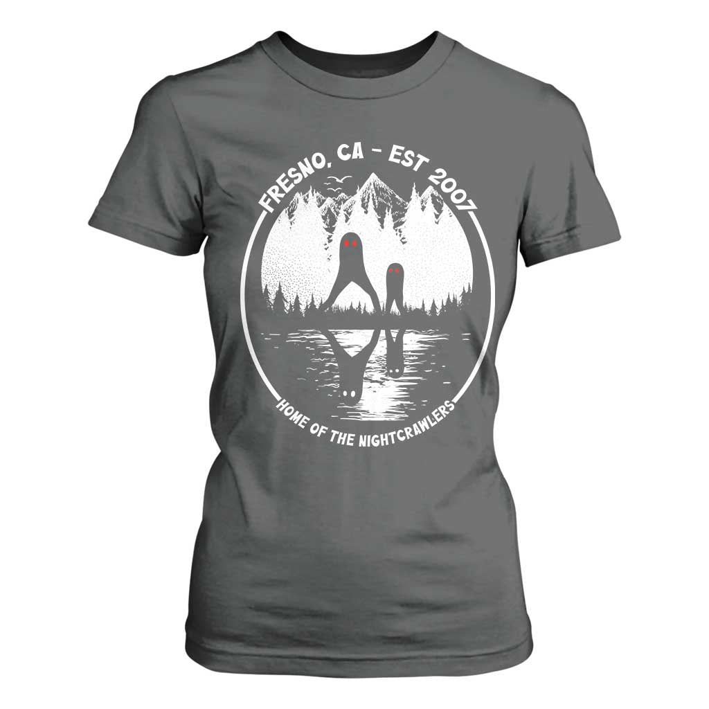 Home Of The Fresno Nightcrawlers T Shirt For Women California Cryptid Hunter TS12 Dark Heather Print Your Wear