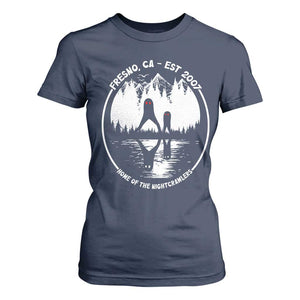 Home Of The Fresno Nightcrawlers T Shirt For Women California Cryptid Hunter TS12 Navy Print Your Wear