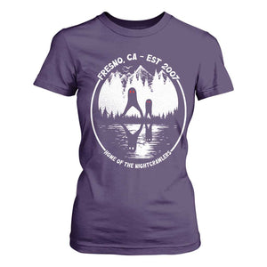 Home Of The Fresno Nightcrawlers T Shirt For Women California Cryptid Hunter TS12 Purple Print Your Wear