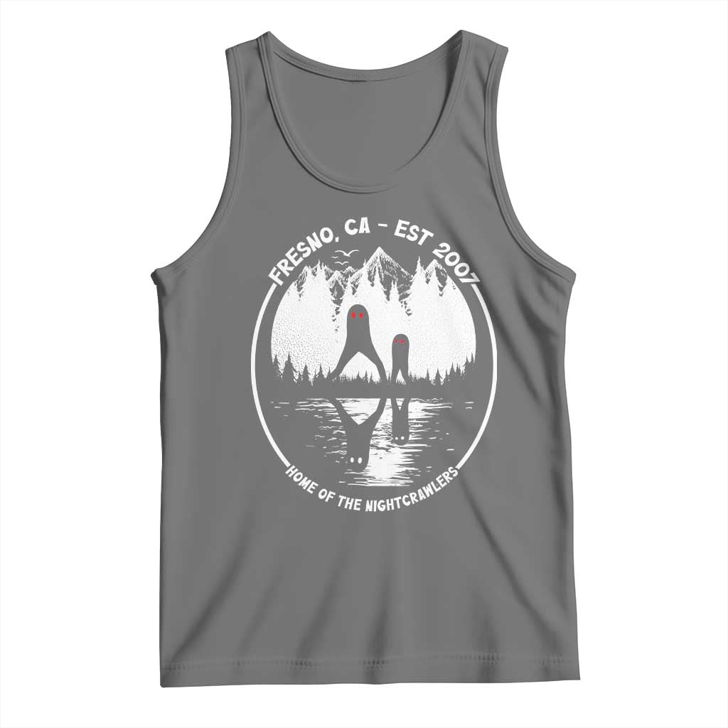Home Of The Fresno Nightcrawlers Tank Top California Cryptid Hunter TS12 Black Heather Print Your Wear
