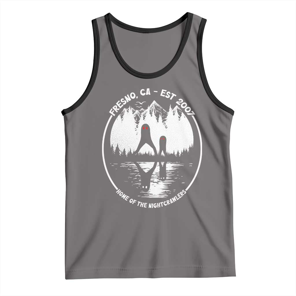 Home Of The Fresno Nightcrawlers Tank Top California Cryptid Hunter TS12 Deep Heather Black Print Your Wear