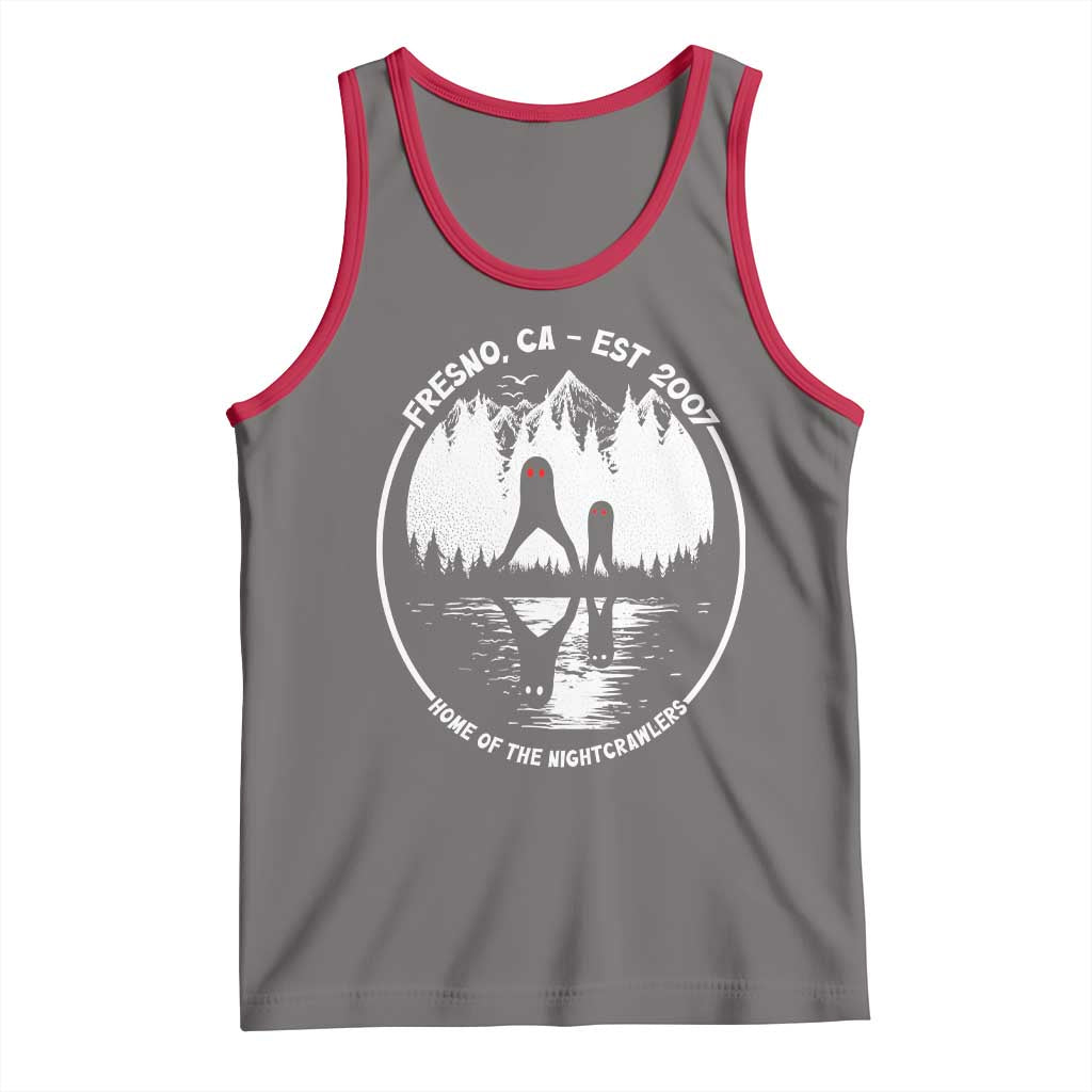 Home Of The Fresno Nightcrawlers Tank Top California Cryptid Hunter TS12 Deep Heather Red Print Your Wear