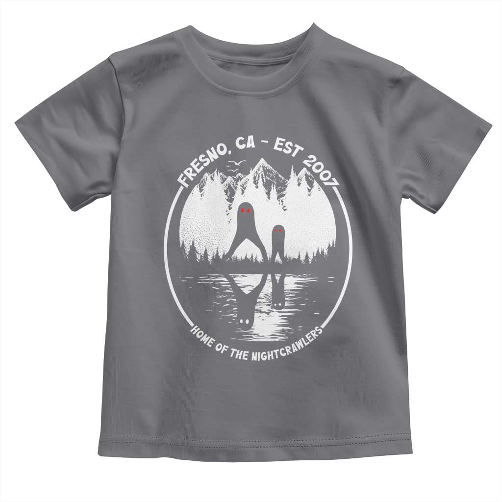 Home Of The Fresno Nightcrawlers Toddler T Shirt California Cryptid Hunter TS12 Charcoal Print Your Wear