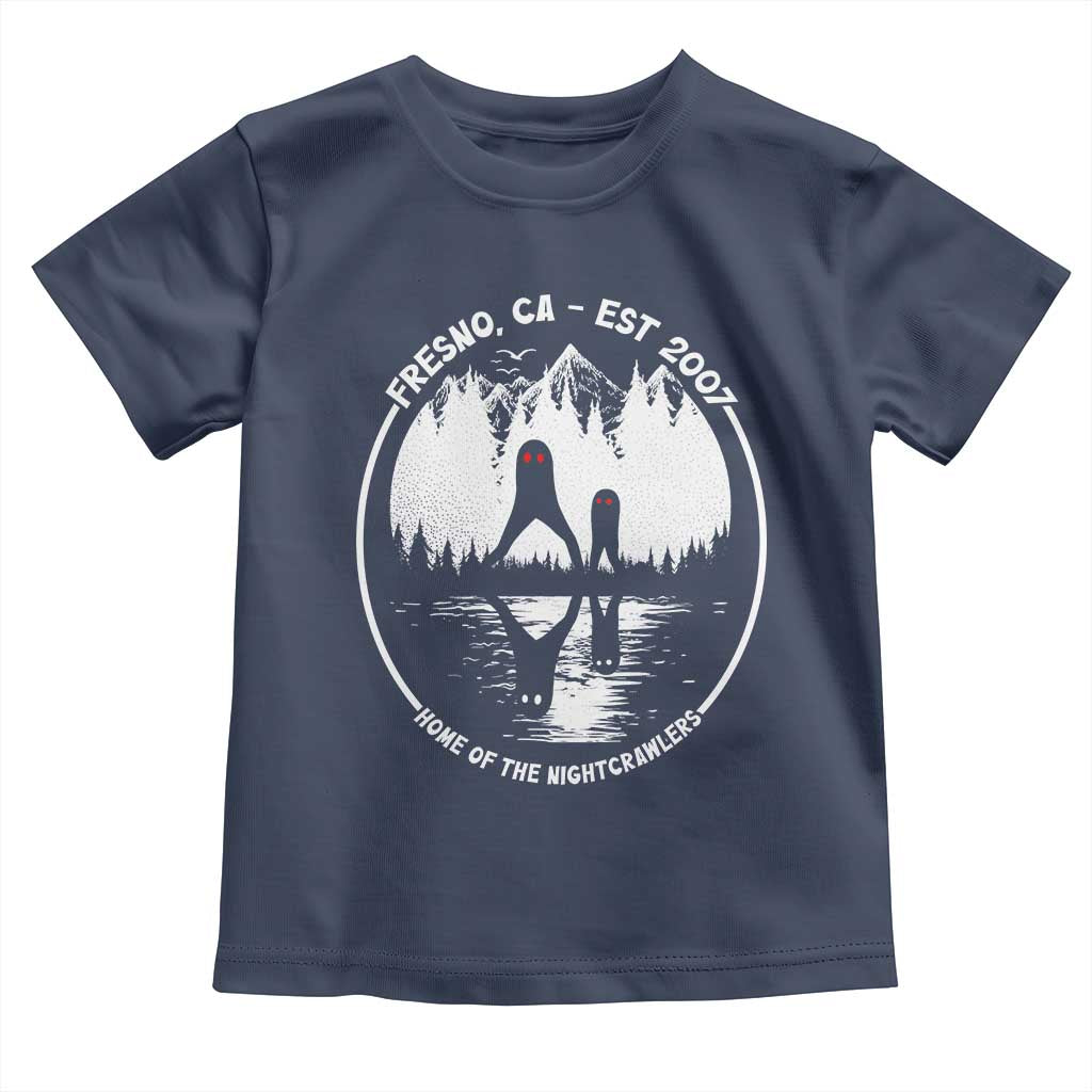Home Of The Fresno Nightcrawlers Toddler T Shirt California Cryptid Hunter TS12 Navy Print Your Wear