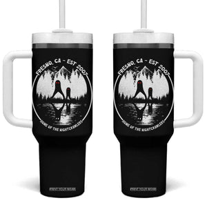Home Of The Fresno Nightcrawlers Tumbler With Handle California Cryptid Hunter TS12 One Size: 40 oz Black Print Your Wear