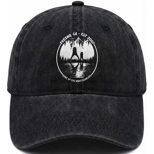 Home Of The Fresno Nightcrawlers Washed Cotton Baseball Cap California Cryptid Hunter TS12 Print Your Wear