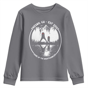 Home Of The Fresno Nightcrawlers Youth Sweatshirt California Cryptid Hunter TS12 Charcoal Print Your Wear
