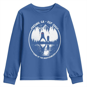 Home Of The Fresno Nightcrawlers Youth Sweatshirt California Cryptid Hunter TS12 Royal Blue Print Your Wear