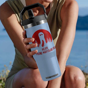 Believe In Fresno Nightcrawlers Flip Straw Tumbler California Cryptid Hunter Gift TS12 One Size: 30 oz Light Blue Print Your Wear