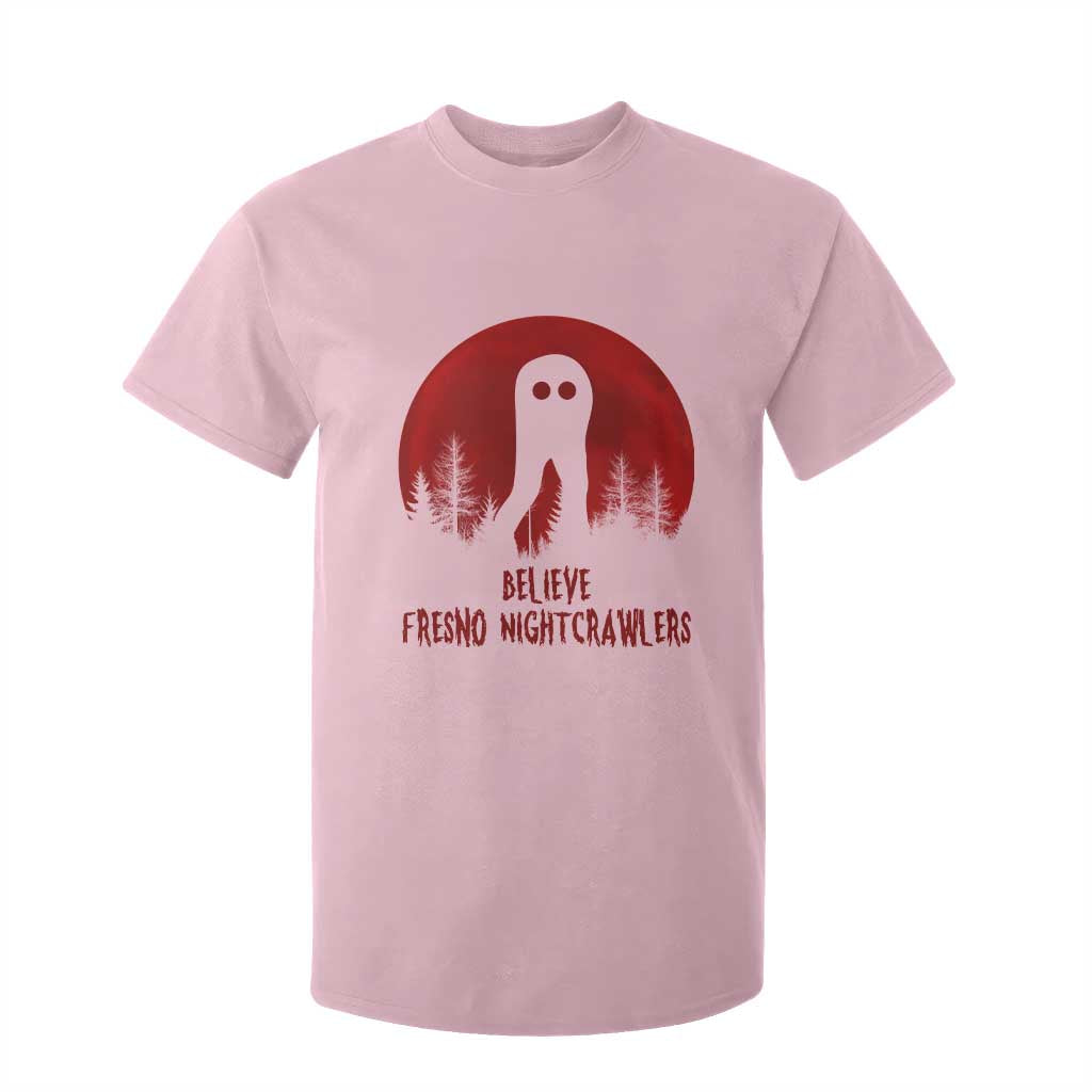 Believe In Fresno Nightcrawlers T Shirt For Kid California Cryptid Hunter Gift TS12 Light Pink Print Your Wear