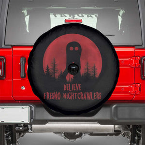 Believe In Fresno Nightcrawlers Spare Tire Cover California Cryptid Hunter Gift TS12 White Print Your Wear