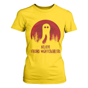 Believe In Fresno Nightcrawlers T Shirt For Women California Cryptid Hunter Gift TS12 Daisy Print Your Wear