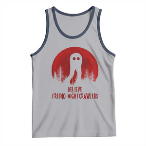 Believe In Fresno Nightcrawlers Tank Top California Cryptid Hunter Gift TS12 Athletic Heather Navy Print Your Wear