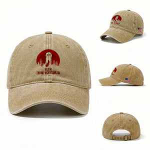 Believe In Fresno Nightcrawlers Washed Cotton Baseball Cap California Cryptid Hunter Gift TS12 Washed Cap Universal Fit Khaki Print Your Wear