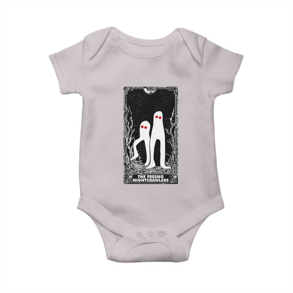 Funny Tarot Card Graphic Fresno Nightcrawlers Lover Baby Onesie Cryptid Gift TS12 Ice Gray Print Your Wear