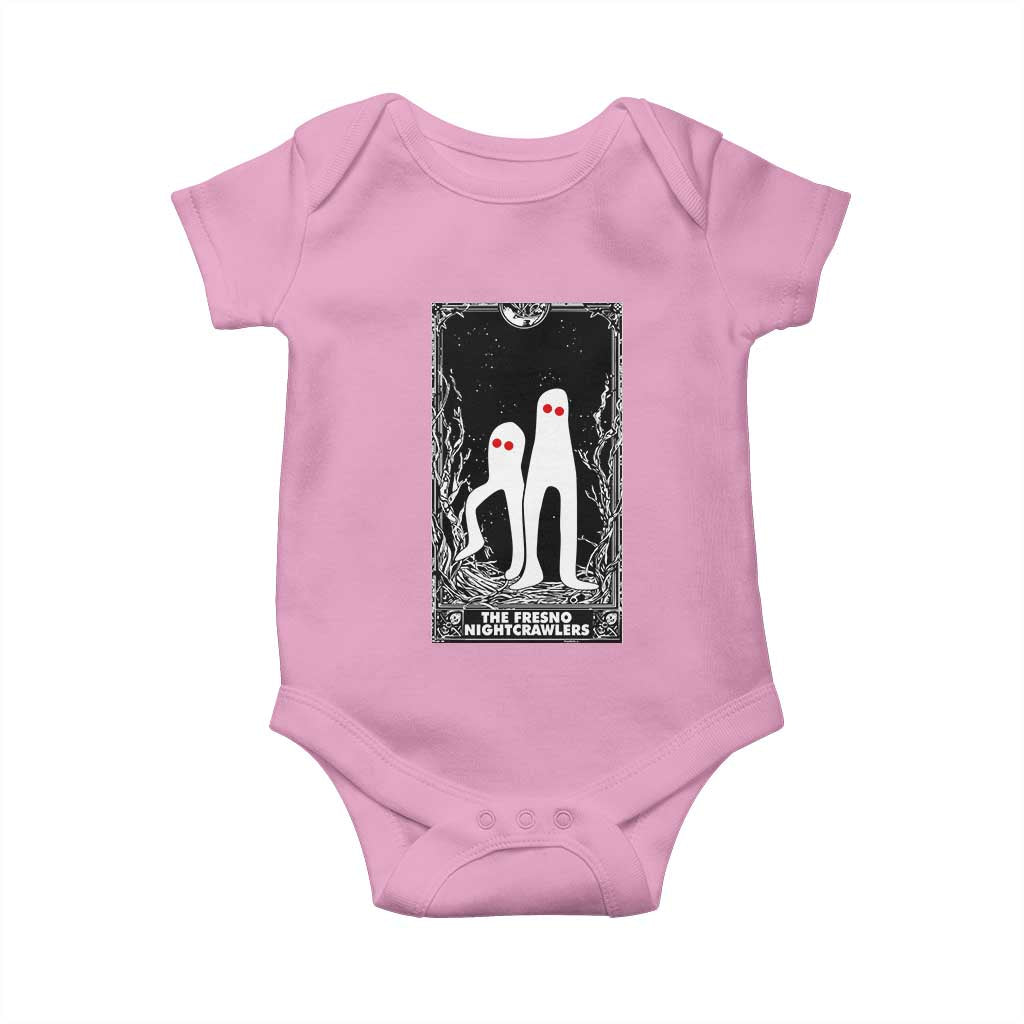 Funny Tarot Card Graphic Fresno Nightcrawlers Lover Baby Onesie Cryptid Gift TS12 Light Pink Print Your Wear