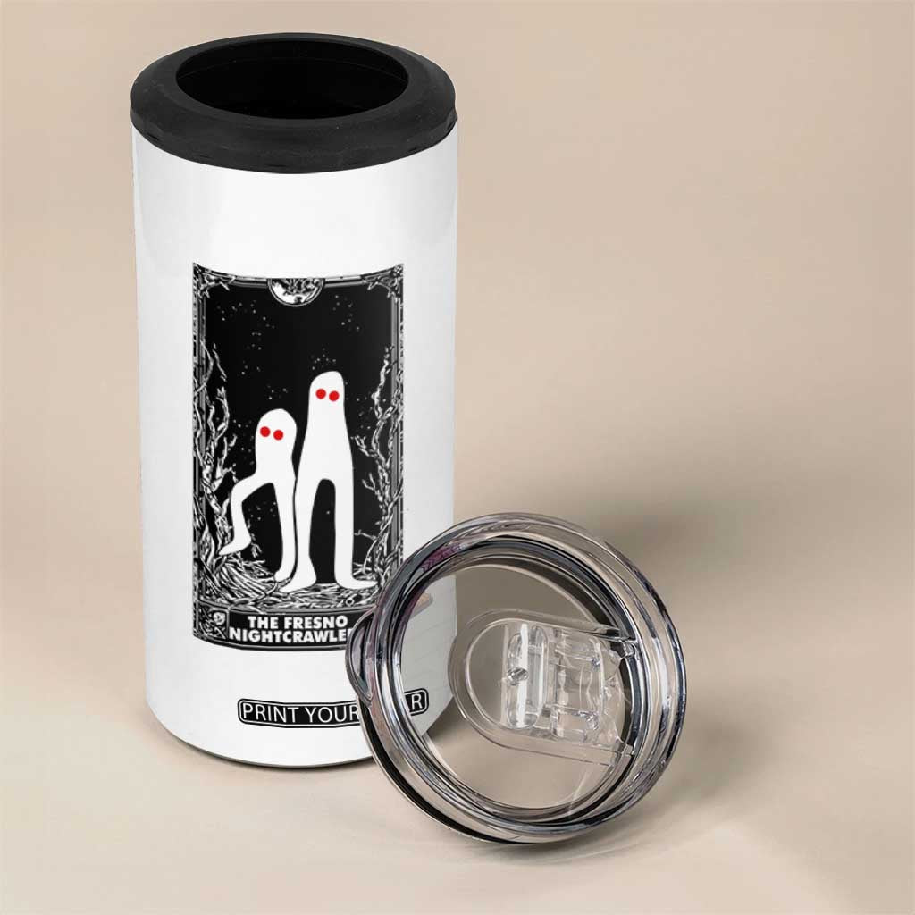 Funny Tarot Card Graphic Fresno Nightcrawlers Lover 4 in 1 Can Cooler Tumbler Cryptid Gift TS12 Print Your Wear