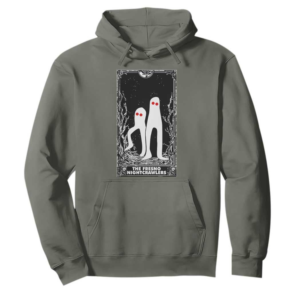 Funny Tarot Card Graphic Fresno Nightcrawlers Lover Hoodie Cryptid Gift TS12 Military Green Print Your Wear