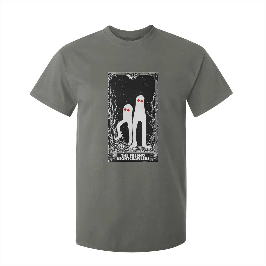 Funny Tarot Card Graphic Fresno Nightcrawlers Lover T Shirt For Kid Cryptid Gift TS12 Military Green Print Your Wear