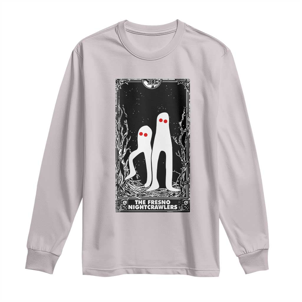 Funny Tarot Card Graphic Fresno Nightcrawlers Lover Long Sleeve Shirt Cryptid Gift TS12 Ice Gray Print Your Wear