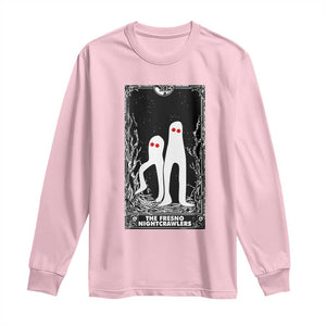 Funny Tarot Card Graphic Fresno Nightcrawlers Lover Long Sleeve Shirt Cryptid Gift TS12 Light Pink Print Your Wear