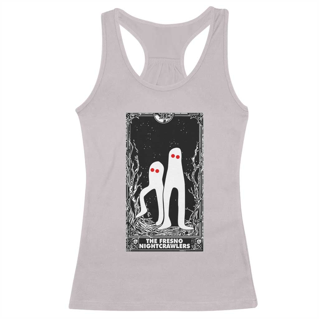 Funny Tarot Card Graphic Fresno Nightcrawlers Lover Racerback Tank Top Cryptid Gift TS12 Ice Gray Print Your Wear