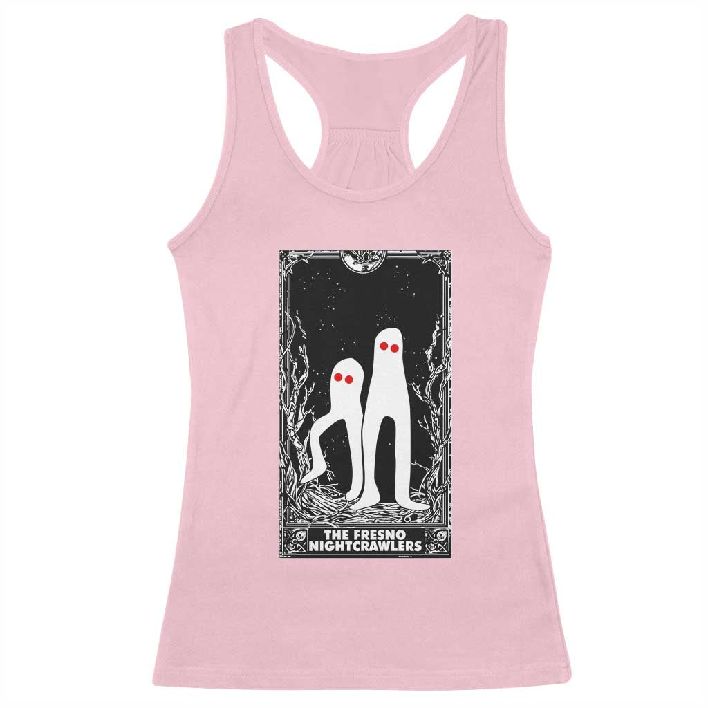 Funny Tarot Card Graphic Fresno Nightcrawlers Lover Racerback Tank Top Cryptid Gift TS12 Light Pink Print Your Wear