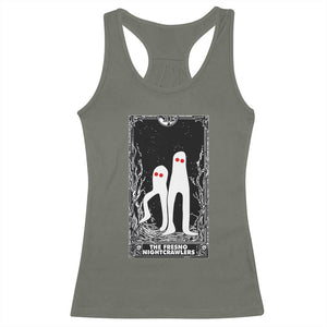 Funny Tarot Card Graphic Fresno Nightcrawlers Lover Racerback Tank Top Cryptid Gift TS12 Military Green Print Your Wear