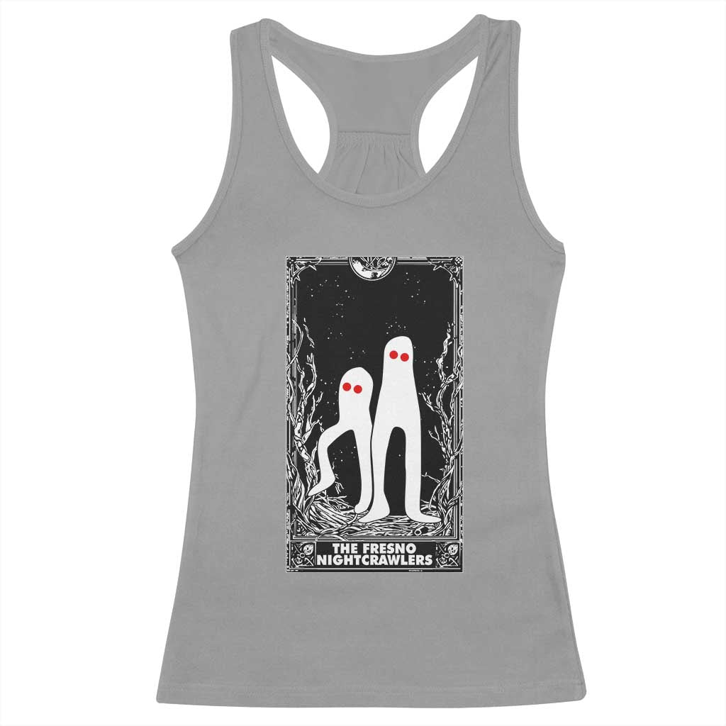 Funny Tarot Card Graphic Fresno Nightcrawlers Lover Racerback Tank Top Cryptid Gift TS12 Sport Gray Print Your Wear