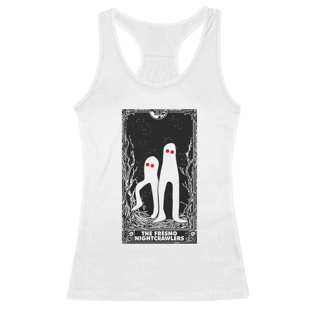 Funny Tarot Card Graphic Fresno Nightcrawlers Lover Racerback Tank Top Cryptid Gift TS12 White Print Your Wear