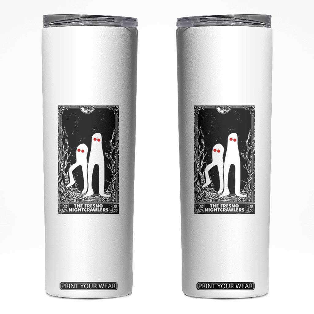 Funny Tarot Card Graphic Fresno Nightcrawlers Lover Skinny Tumbler Cryptid Gift TS12 White Print Your Wear