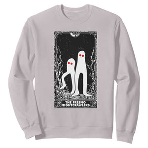 Funny Tarot Card Graphic Fresno Nightcrawlers Lover Sweatshirt Cryptid Gift TS12 Ice Gray Print Your Wear