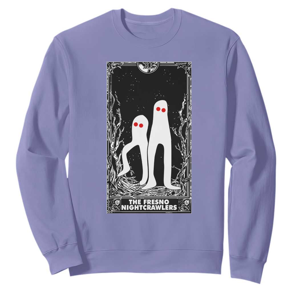 Funny Tarot Card Graphic Fresno Nightcrawlers Lover Sweatshirt Cryptid Gift TS12 Violet Print Your Wear