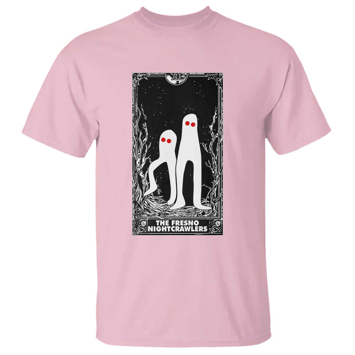 Funny Tarot Card Graphic Fresno Nightcrawlers Lover T Shirt Cryptid Gift TS12 Light Pink Print Your Wear