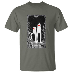 Funny Tarot Card Graphic Fresno Nightcrawlers Lover T Shirt Cryptid Gift TS12 Military Green Print Your Wear