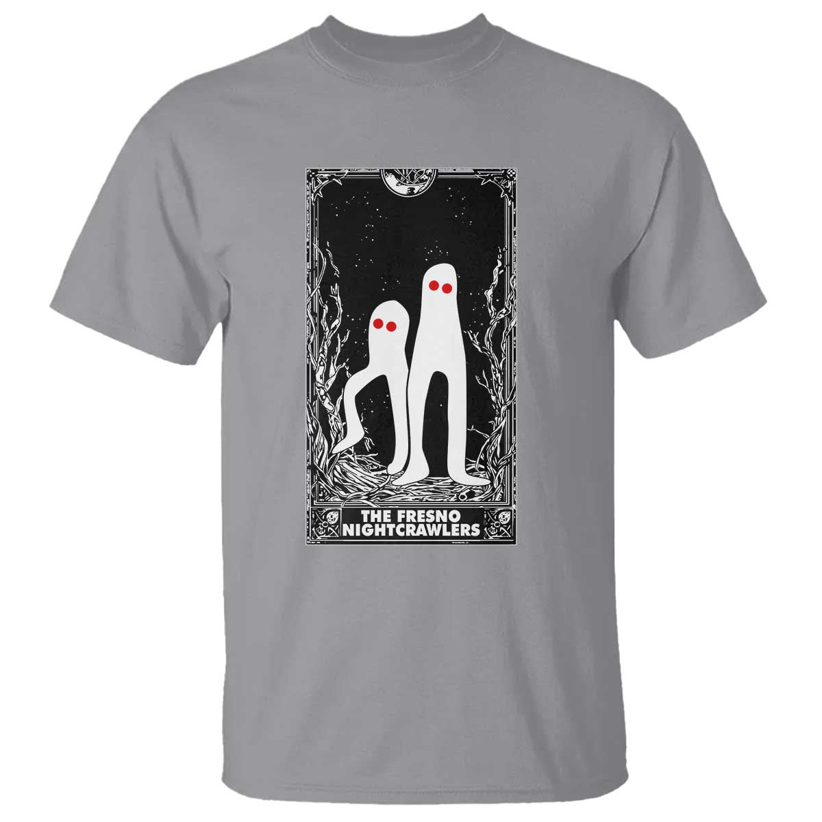 Funny Tarot Card Graphic Fresno Nightcrawlers Lover T Shirt Cryptid Gift TS12 Sport Gray Print Your Wear
