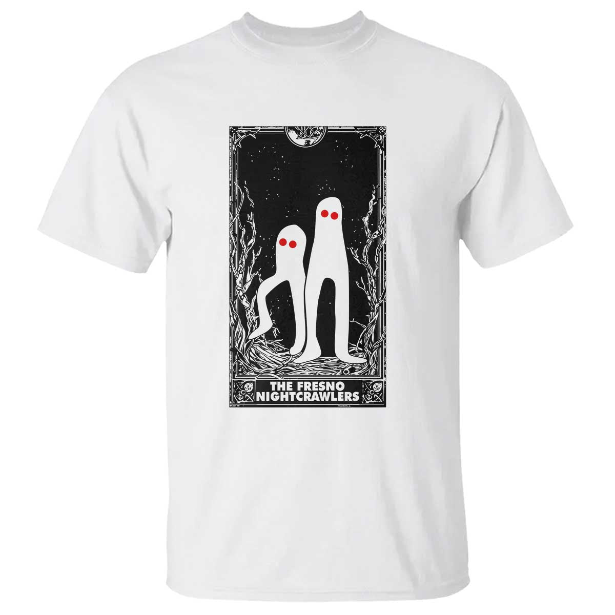 Funny Tarot Card Graphic Fresno Nightcrawlers Lover T Shirt Cryptid Gift TS12 White Print Your Wear