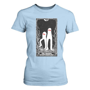 Funny Tarot Card Graphic Fresno Nightcrawlers Lover T Shirt For Women Cryptid Gift TS12 Light Blue Print Your Wear