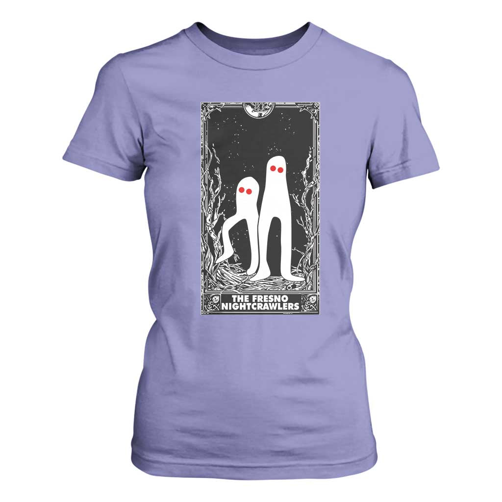 Funny Tarot Card Graphic Fresno Nightcrawlers Lover T Shirt For Women Cryptid Gift TS12 Violet Print Your Wear